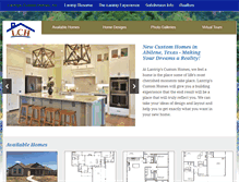 Tablet Screenshot of lantripscustomhomes.com